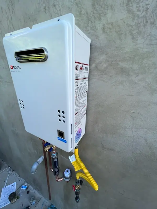 Tankless water heater installation for Rock Raymond homes